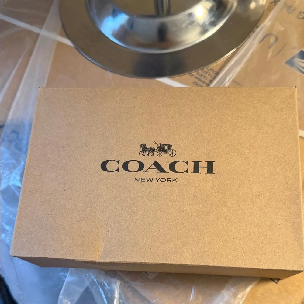 Coach Navy Leather Men's Pouch